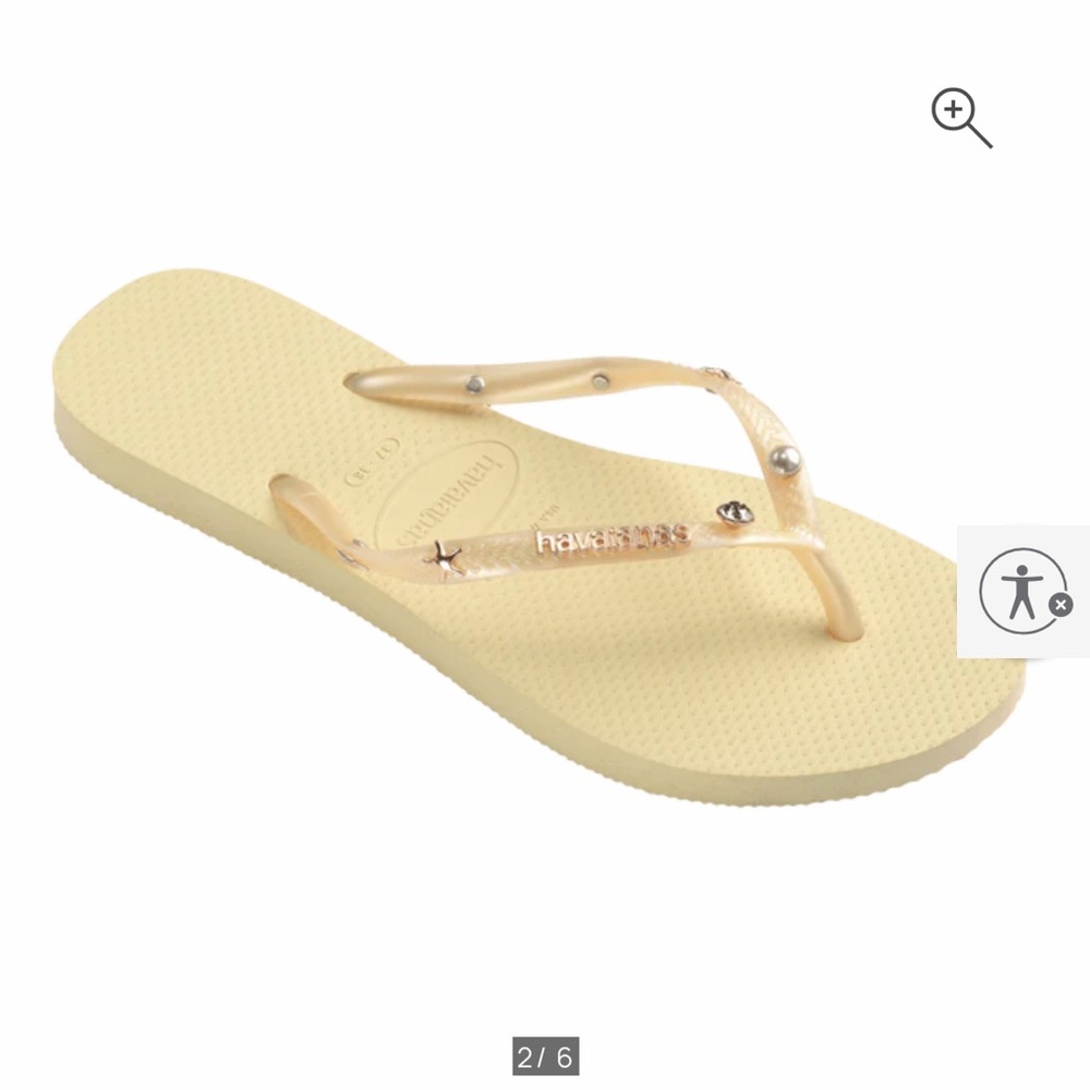 havaianas Women's Luxury Aqua Slim Flip Flops - Picture 2 of 6